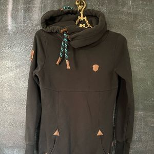 Naketano Pullover Tunic Hoodie Size Medium